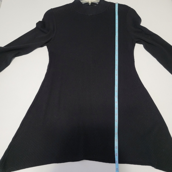 Style & Co Women's Size Small Ribbed  Mock Neck  Sweater  Black Long sleeved NWT - Picture 7 of 14